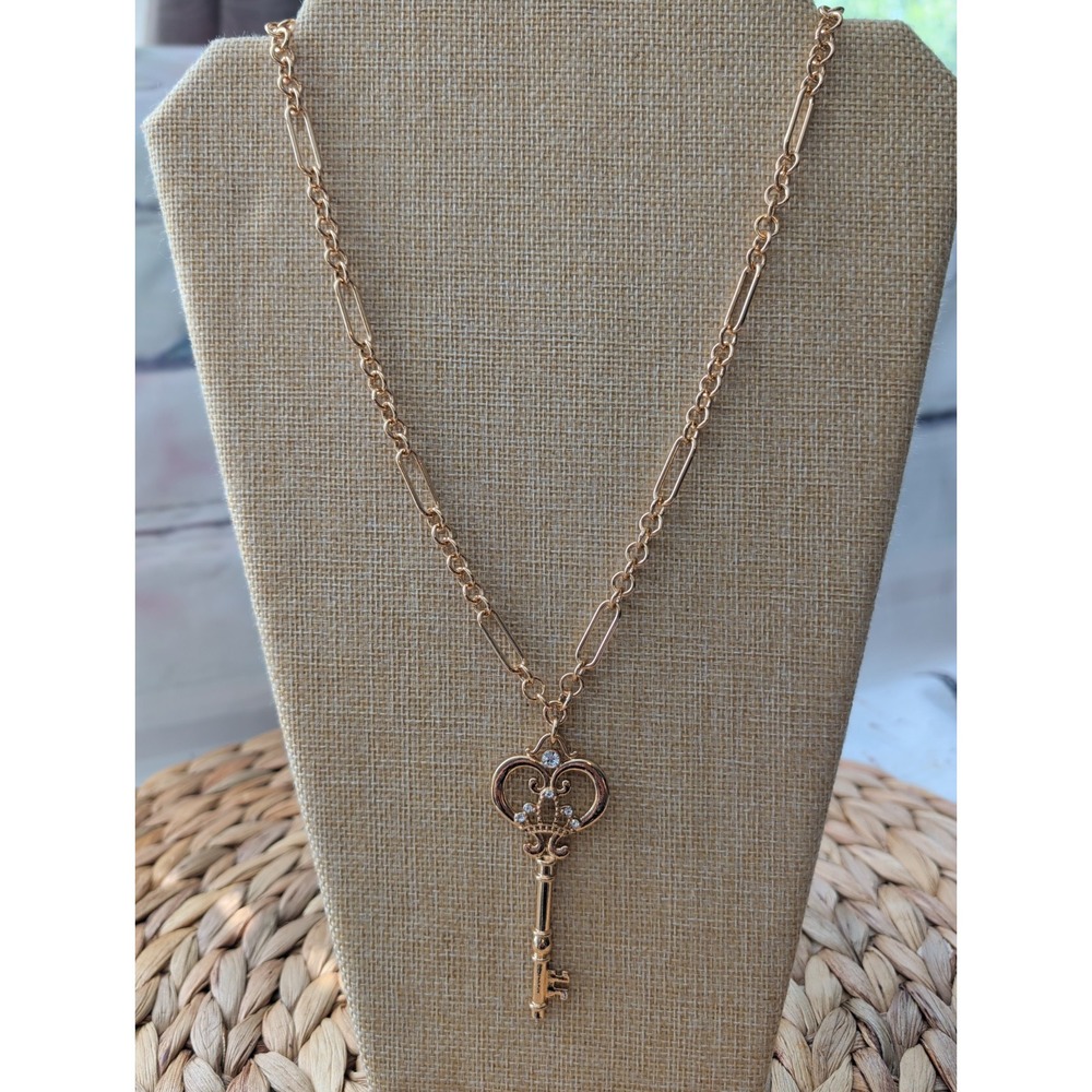 Park Lane Eternal Necklace Victorian 30 in + 3 in Ext Chain Crystal Accents NWT
